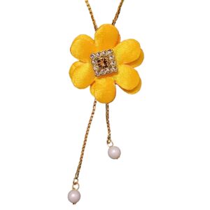 Yellow Flower Necklace Set Combo