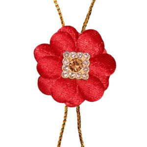 Red Flower Necklace Set Combo