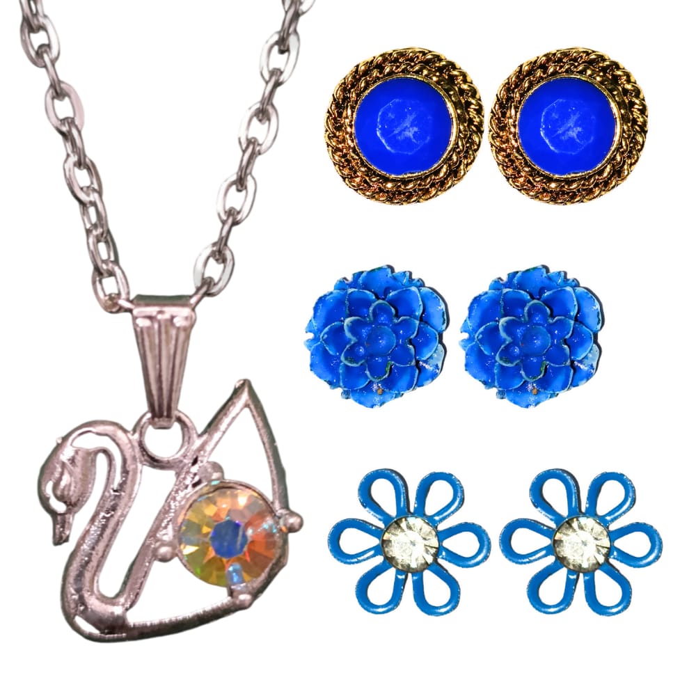 Swan Necklace Set Combo 4