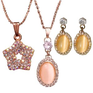 Golden Necklace Chain Set Combo 1