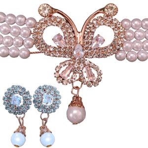 Butterfly Choker with Earring Combo 1