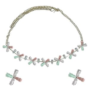 Colorful Choker with Stud Set Combo