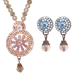 Star Necklace Set with Round Necklace Set Combo