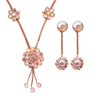 Golden Star with Round Necklace Set Combo