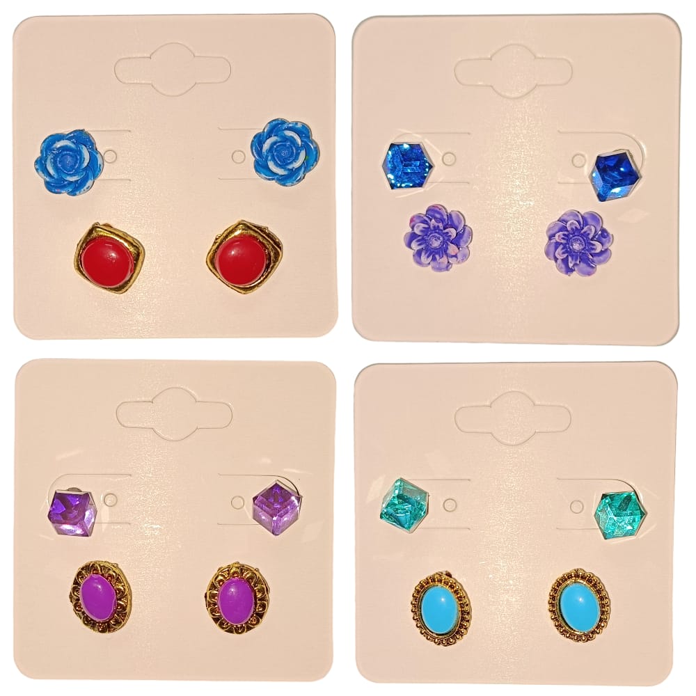 Sky Blue Stud Earring Combo Set 2