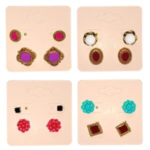 Earrings with Clips and Ring Combo Set