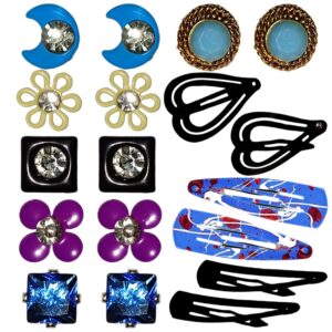 Stunning Stud Earrings with Clips Combo 1