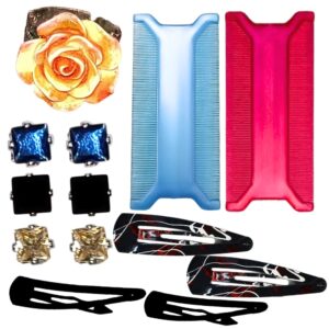 Hair Accessories with Small Studs and Ring Set 1