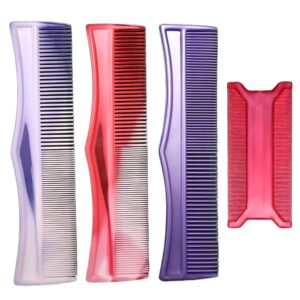 Three Detangler Combs with a Lice Comb Set 1