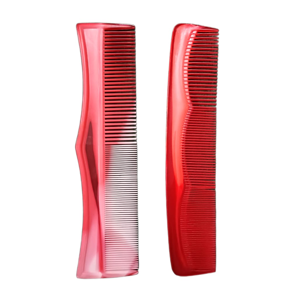 Red Detangler Combs with a Lice Comb Set 2