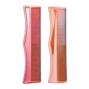 Red and Orange Detangler Combs with Lice Comb