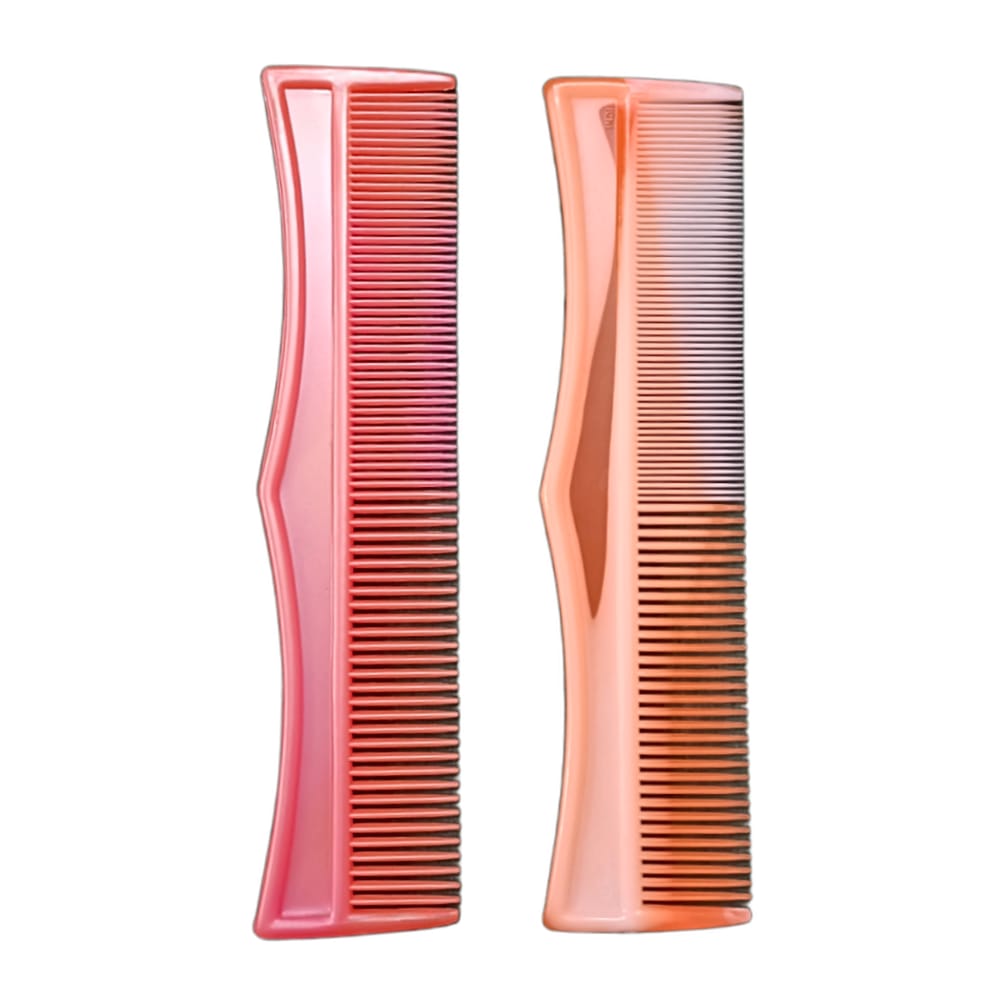 Red and Orange Detangler Combs with Lice Comb 2