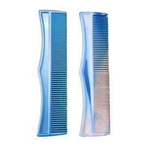 Sky Blue Detangler Combs with Lice Comb Combo