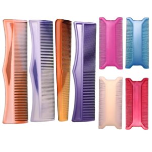 Multicolor Detangler Combs with Lice Combs Set 1