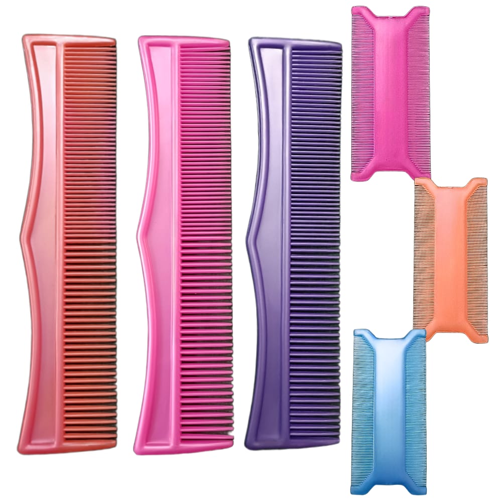 Unique Detangler Combs with Lice Combs Set 1